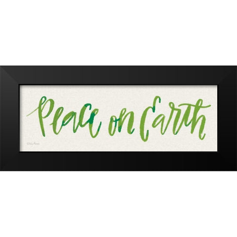 Peace on Earth Black Modern Wood Framed Art Print by Adams, Emily