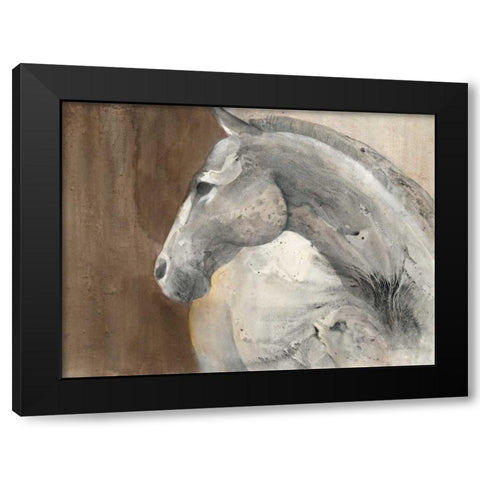 Her Majesty Black Modern Wood Framed Art Print by Hristova, Albena