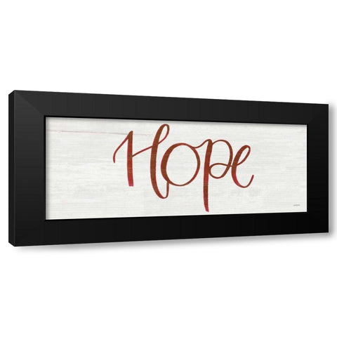 Hope Black Modern Wood Framed Art Print by Jackson, Jenaya