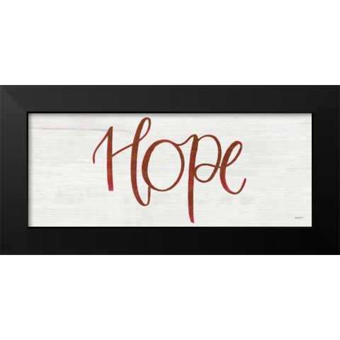 Hope Black Modern Wood Framed Art Print by Jackson, Jenaya