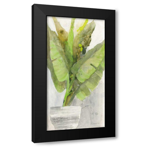 Tropical Planter II Black Modern Wood Framed Art Print by Hristova, Albena