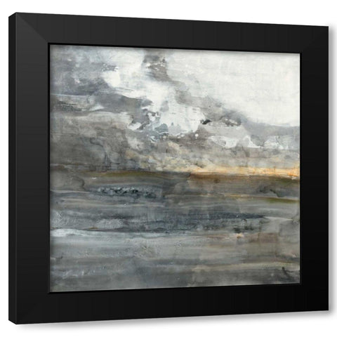 Thunder Road Black Modern Wood Framed Art Print with Double Matting by Hristova, Albena