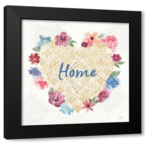 Naturally Inspired III Black Modern Wood Framed Art Print with Double Matting by June, Dina