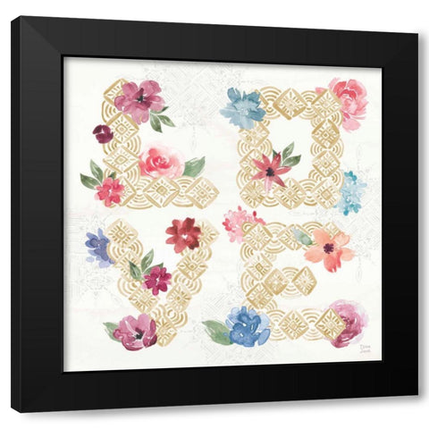 Naturally Inspired VI Black Modern Wood Framed Art Print by June, Dina