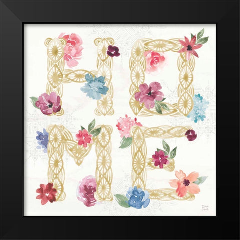 Naturally Inspired VII Black Modern Wood Framed Art Print by June, Dina