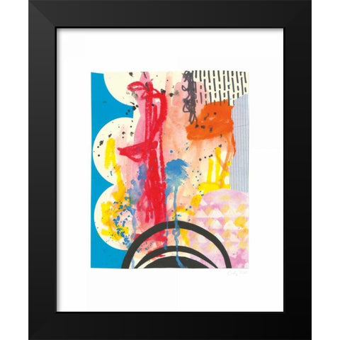 Color Storm II Black Modern Wood Framed Art Print by Prahl, Courtney