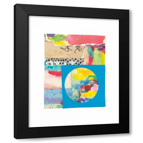 Color Layers II Black Modern Wood Framed Art Print with Double Matting by Prahl, Courtney