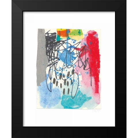 Waterfall I Black Modern Wood Framed Art Print by Prahl, Courtney