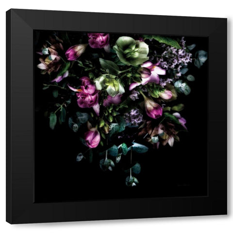 Hellebores Bouquet Black Modern Wood Framed Art Print by Catterall, Elise