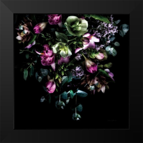 Hellebores Bouquet Black Modern Wood Framed Art Print by Catterall, Elise