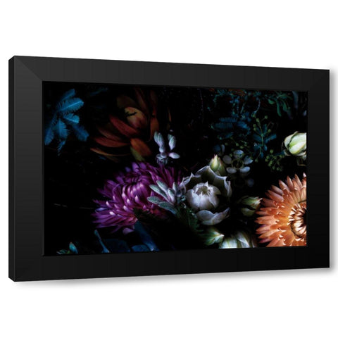 Paper Daisies and Blushing Brides Black Modern Wood Framed Art Print by Catterall, Elise