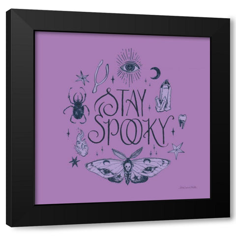 Something Wicked III Black Modern Wood Framed Art Print with Double Matting by Miller, Sara Zieve