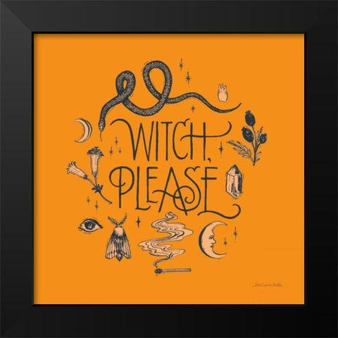 Something Wicked IV Black Modern Wood Framed Art Print by Miller, Sara Zieve