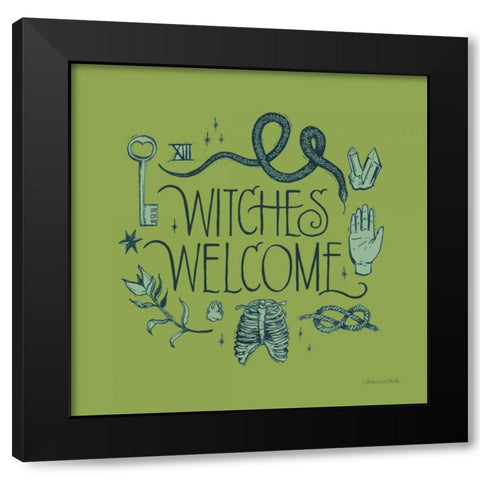 Something Wicked V Black Modern Wood Framed Art Print by Miller, Sara Zieve