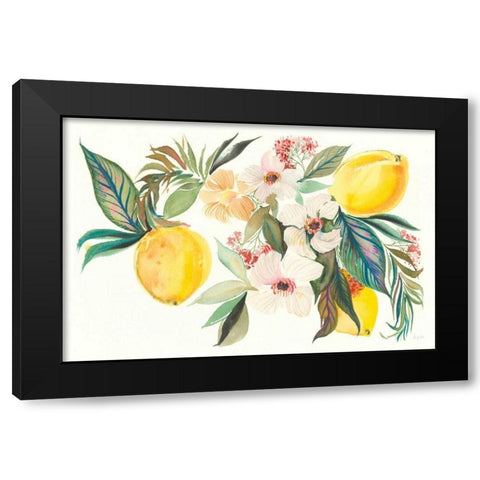 Citrus Summer I Black Modern Wood Framed Art Print by Rice, Kristy