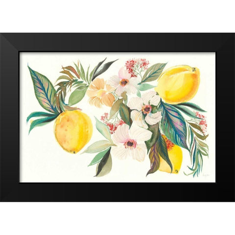Citrus Summer I Black Modern Wood Framed Art Print by Rice, Kristy