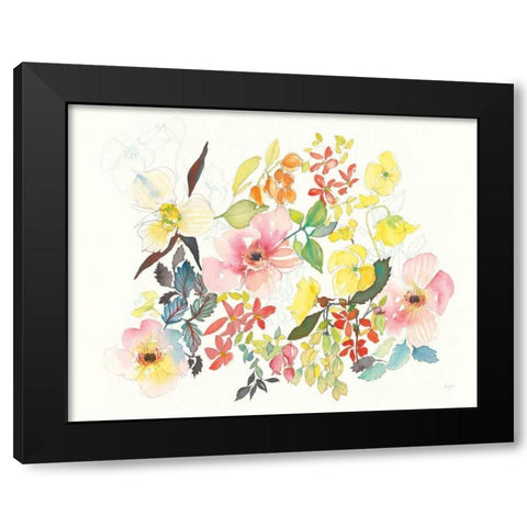 Citrus Summer V Black Modern Wood Framed Art Print by Rice, Kristy