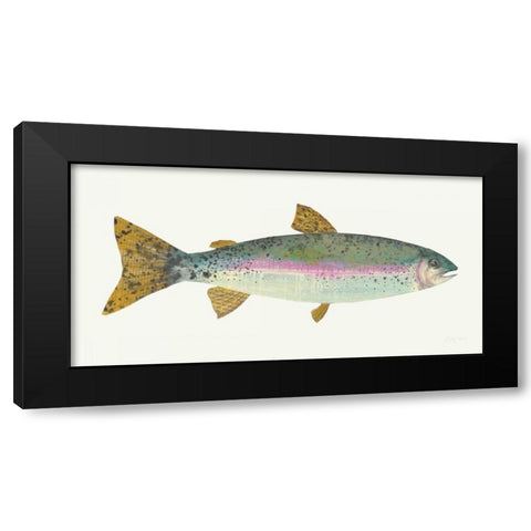 Angling in the Stream I Black Modern Wood Framed Art Print by Prahl, Courtney