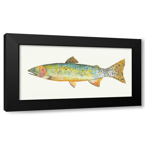 Angling in the Stream IV Black Modern Wood Framed Art Print with Double Matting by Prahl, Courtney