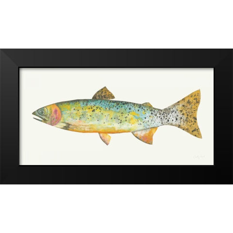 Angling in the Stream IV Black Modern Wood Framed Art Print by Prahl, Courtney