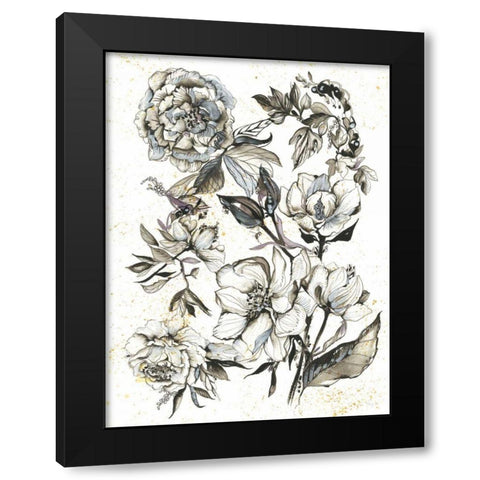 Elegance I Black Modern Wood Framed Art Print by Rice, Kristy