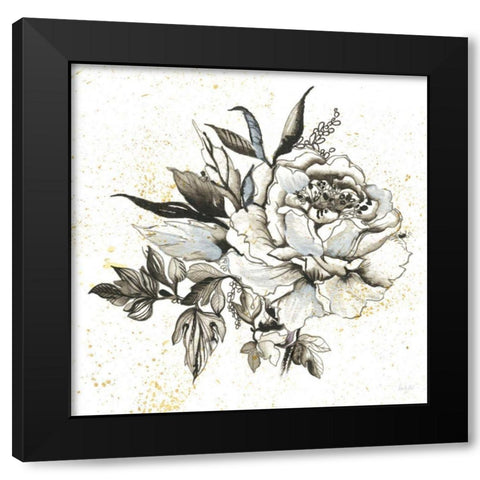 Elegance II Black Modern Wood Framed Art Print by Rice, Kristy