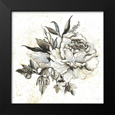 Elegance II Black Modern Wood Framed Art Print by Rice, Kristy