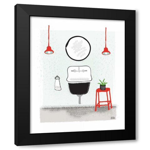 Bold Bath II Black Modern Wood Framed Art Print by Averinos, Melissa