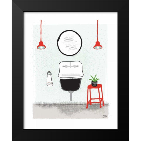 Bold Bath II Black Modern Wood Framed Art Print by Averinos, Melissa