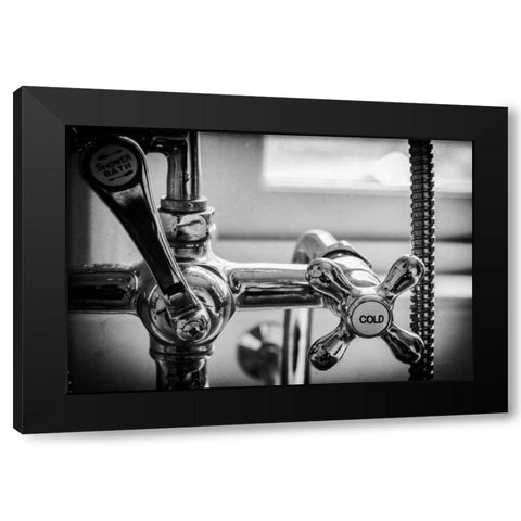 Hot and Cold I  Black Modern Wood Framed Art Print by Aledanda