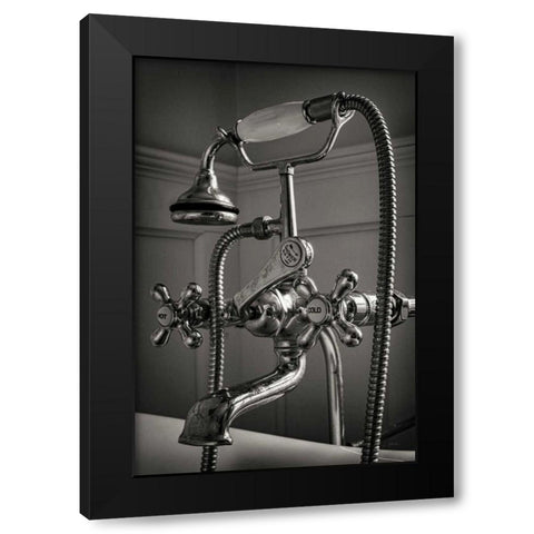 Hot and Cold II Black Modern Wood Framed Art Print by Aledanda