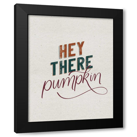 Autumn Sayings II Black Modern Wood Framed Art Print with Double Matting by Thorns, Becky
