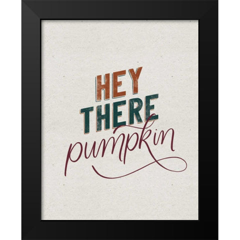Autumn Sayings II Black Modern Wood Framed Art Print by Thorns, Becky