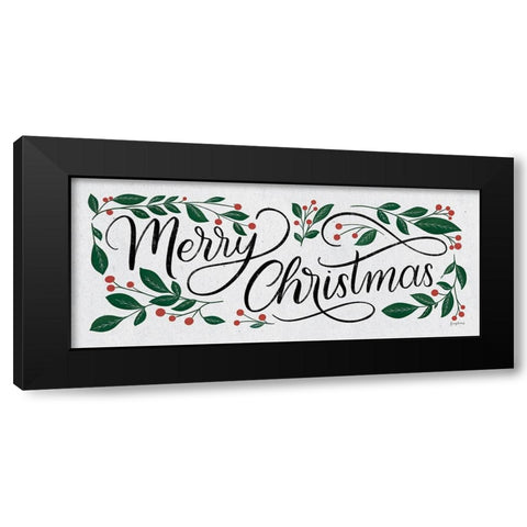 Christmas Sayings I Crop Black Modern Wood Framed Art Print with Double Matting by Thorns, Becky