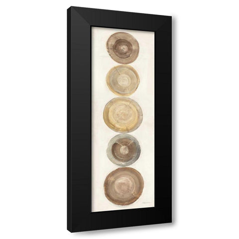 Through The Years III Black Modern Wood Framed Art Print by Hristova, Albena