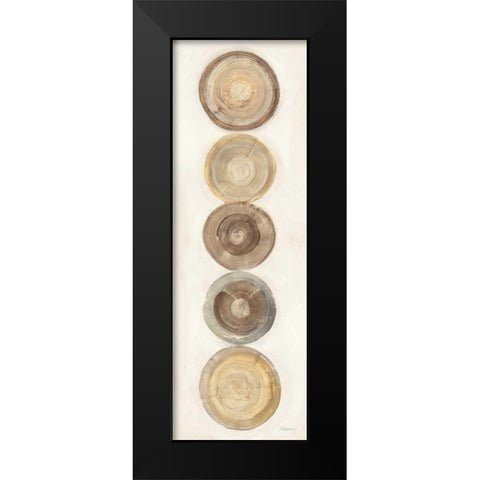 Through The Years IV Black Modern Wood Framed Art Print by Hristova, Albena