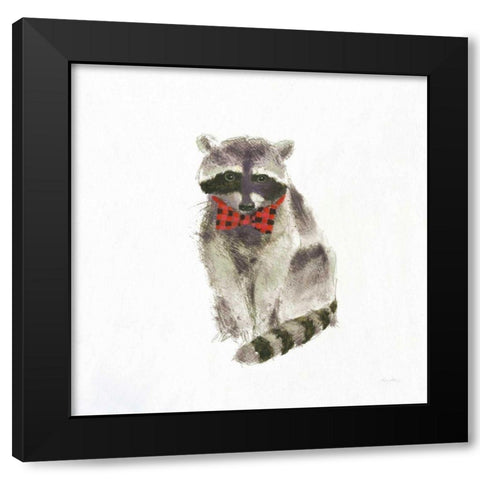 Into the Woods in Style VIII Black Modern Wood Framed Art Print with Double Matting by Adams, Emily