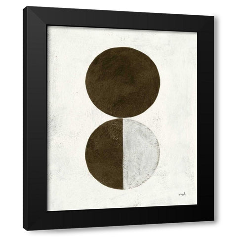 Orbs IV Black Modern Wood Framed Art Print with Double Matting by Hershey, Moira