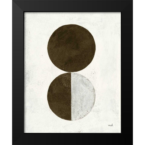 Orbs IV Black Modern Wood Framed Art Print by Hershey, Moira