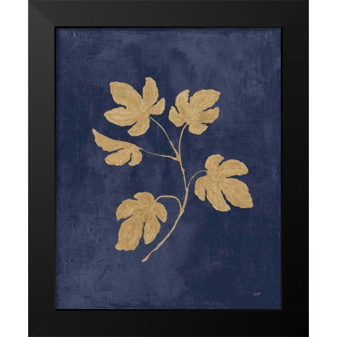 Botanical Study III Gold Navy Black Modern Wood Framed Art Print by Purinton, Julia