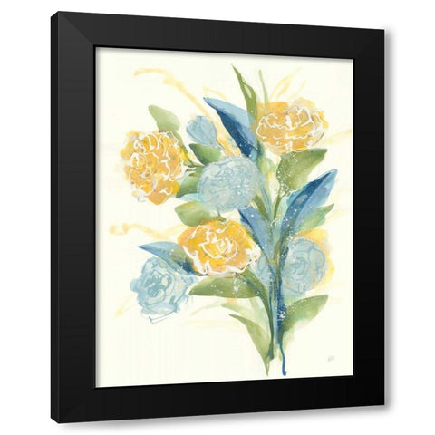 Sunshine Bouquet I Black Modern Wood Framed Art Print by Paschke, Chris