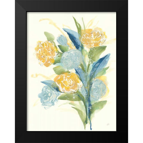 Sunshine Bouquet I Black Modern Wood Framed Art Print by Paschke, Chris