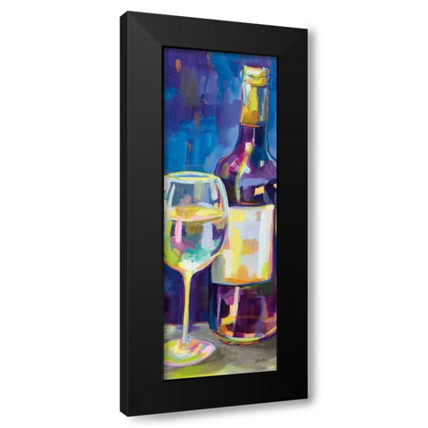 Floral Party II Black Modern Wood Framed Art Print with Double Matting by Vertentes, Jeanette