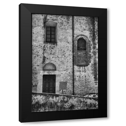 Passing By Black Modern Wood Framed Art Print by Aledanda
