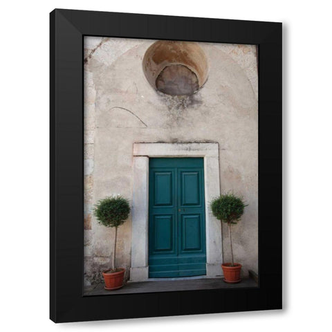 Always Welcome Black Modern Wood Framed Art Print by Aledanda