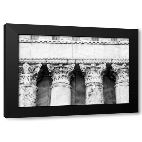 The Pillars Black Modern Wood Framed Art Print with Double Matting by Aledanda