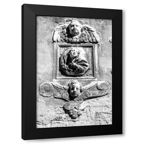 Trio Black Modern Wood Framed Art Print by Aledanda