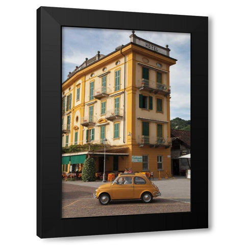 Around Town Black Modern Wood Framed Art Print with Double Matting by Aledanda