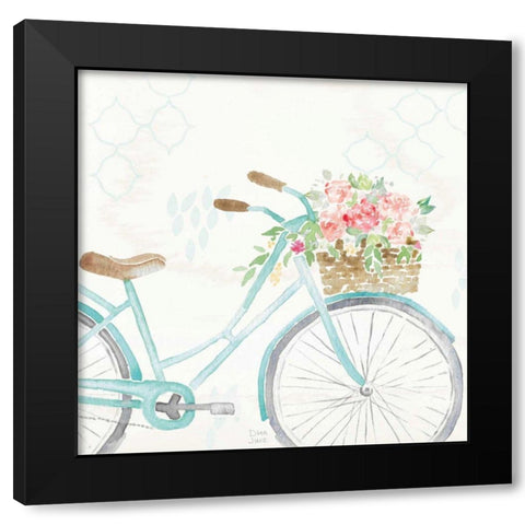 Summer Ride II Black Modern Wood Framed Art Print by June, Dina
