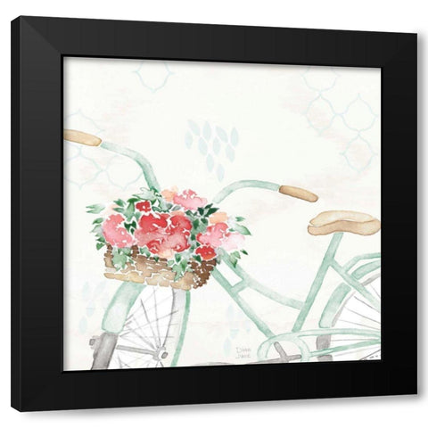 Summer Ride III Black Modern Wood Framed Art Print with Double Matting by June, Dina